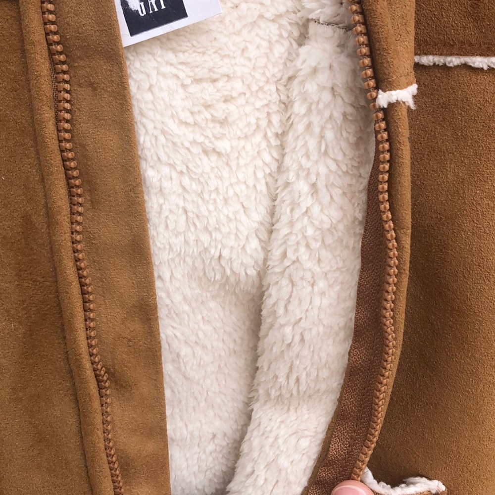 🐻 Gap NWT Faux Suede Fleece Lined Bundler - Picture 4 of 4